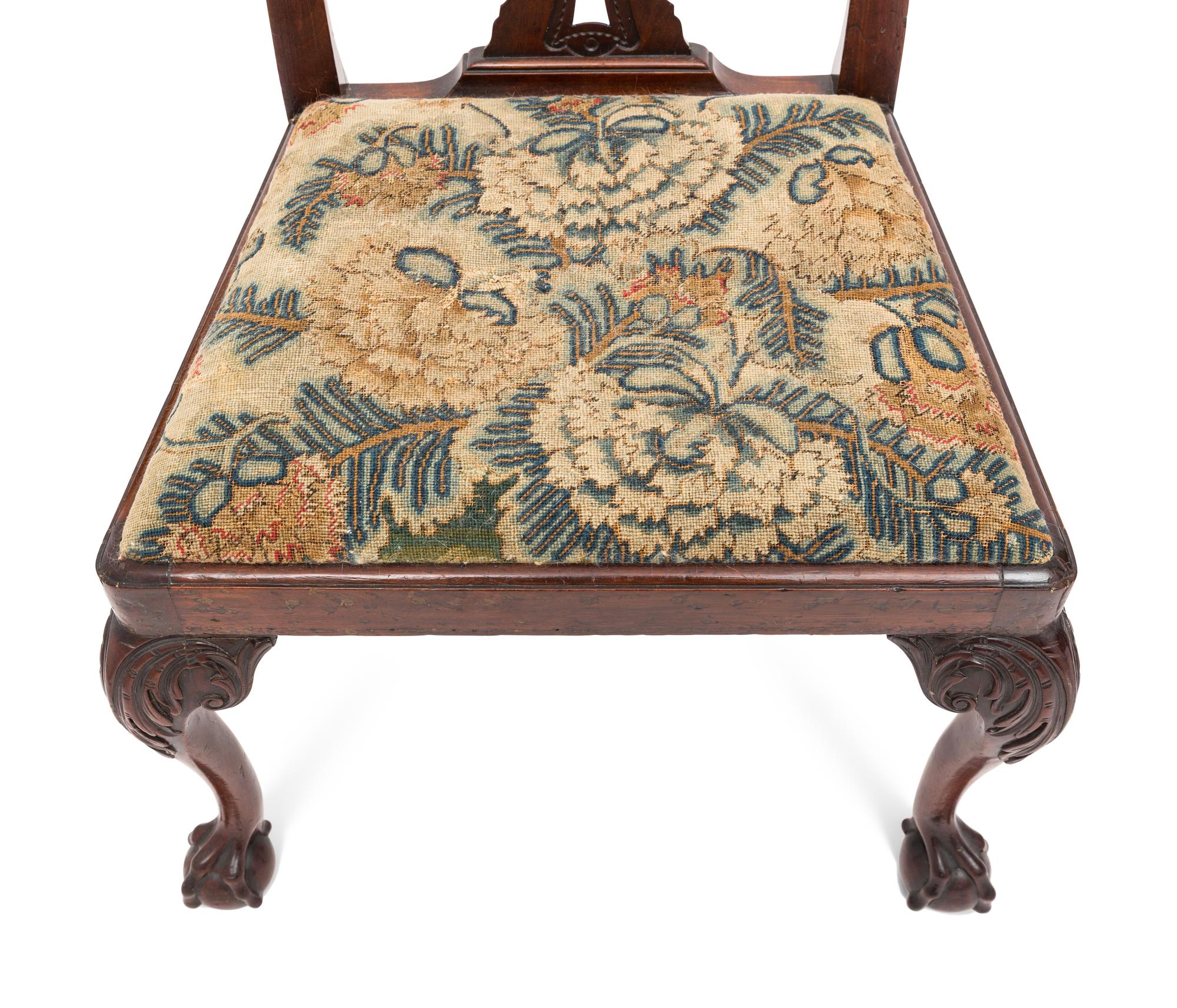 A Pair of George III Mahogany Side Chairs