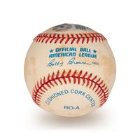 A Mickey Mantle Signed Autograph Baseball (Beckett Authentication Services Letter BAS Certified),