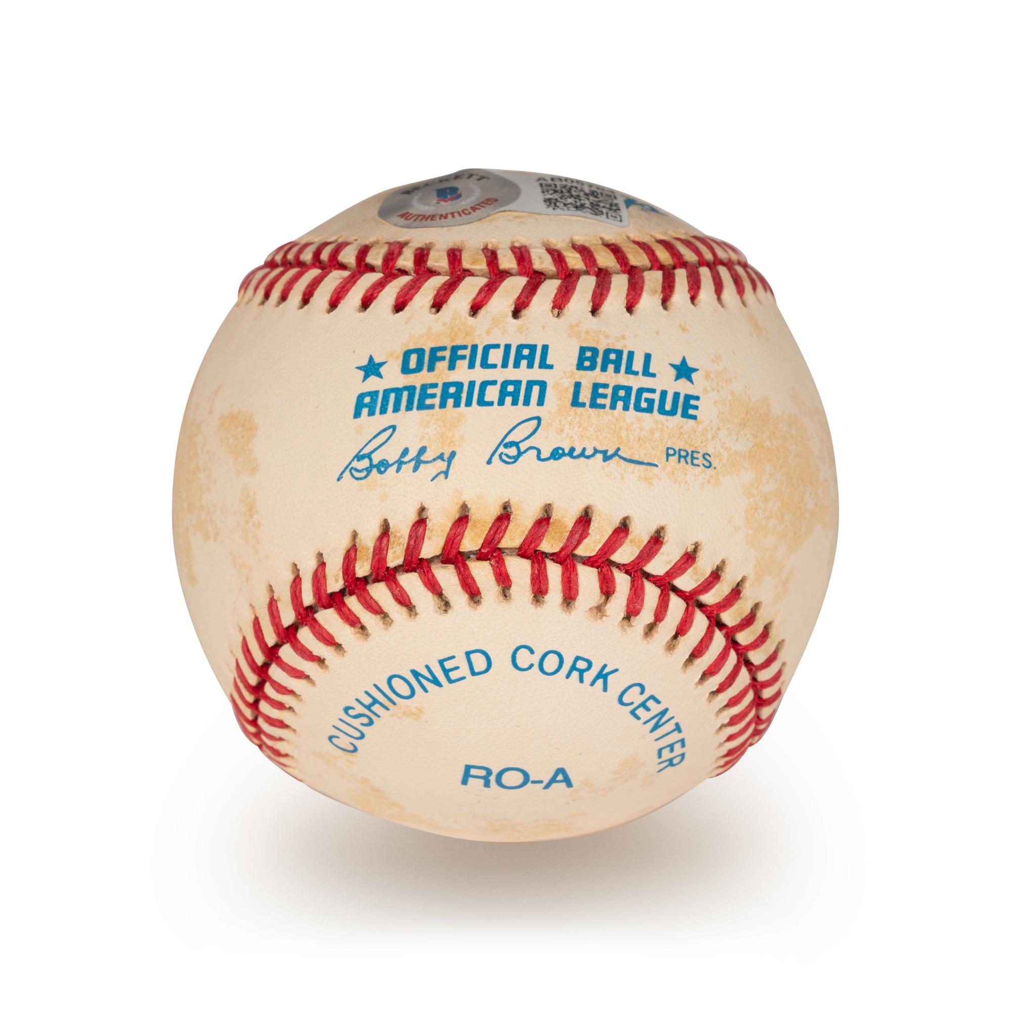 A Mickey Mantle Signed Autograph Baseball (Beckett Authentication Services Letter BAS Certified),