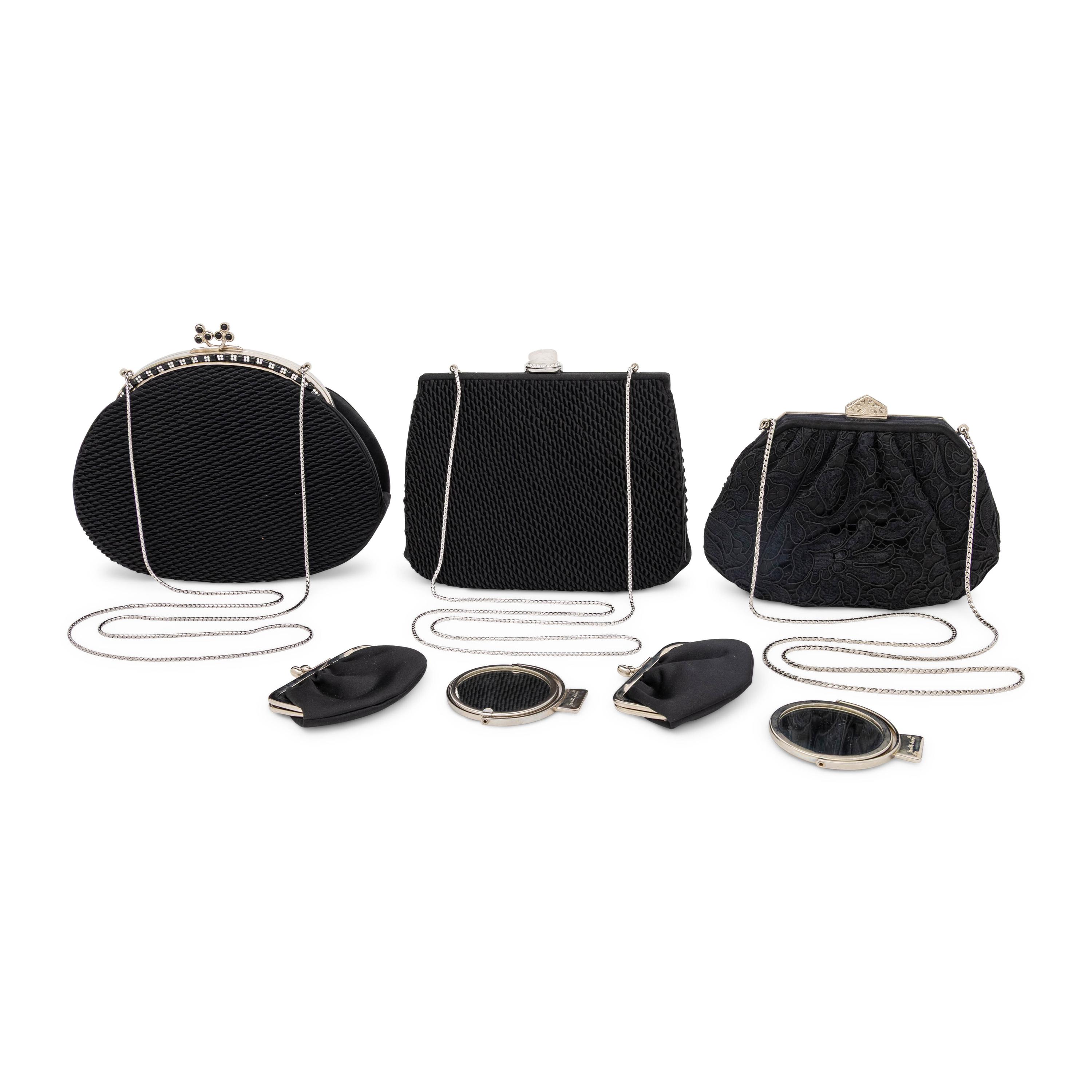 Judith Leiber, Three Black Evening Bags