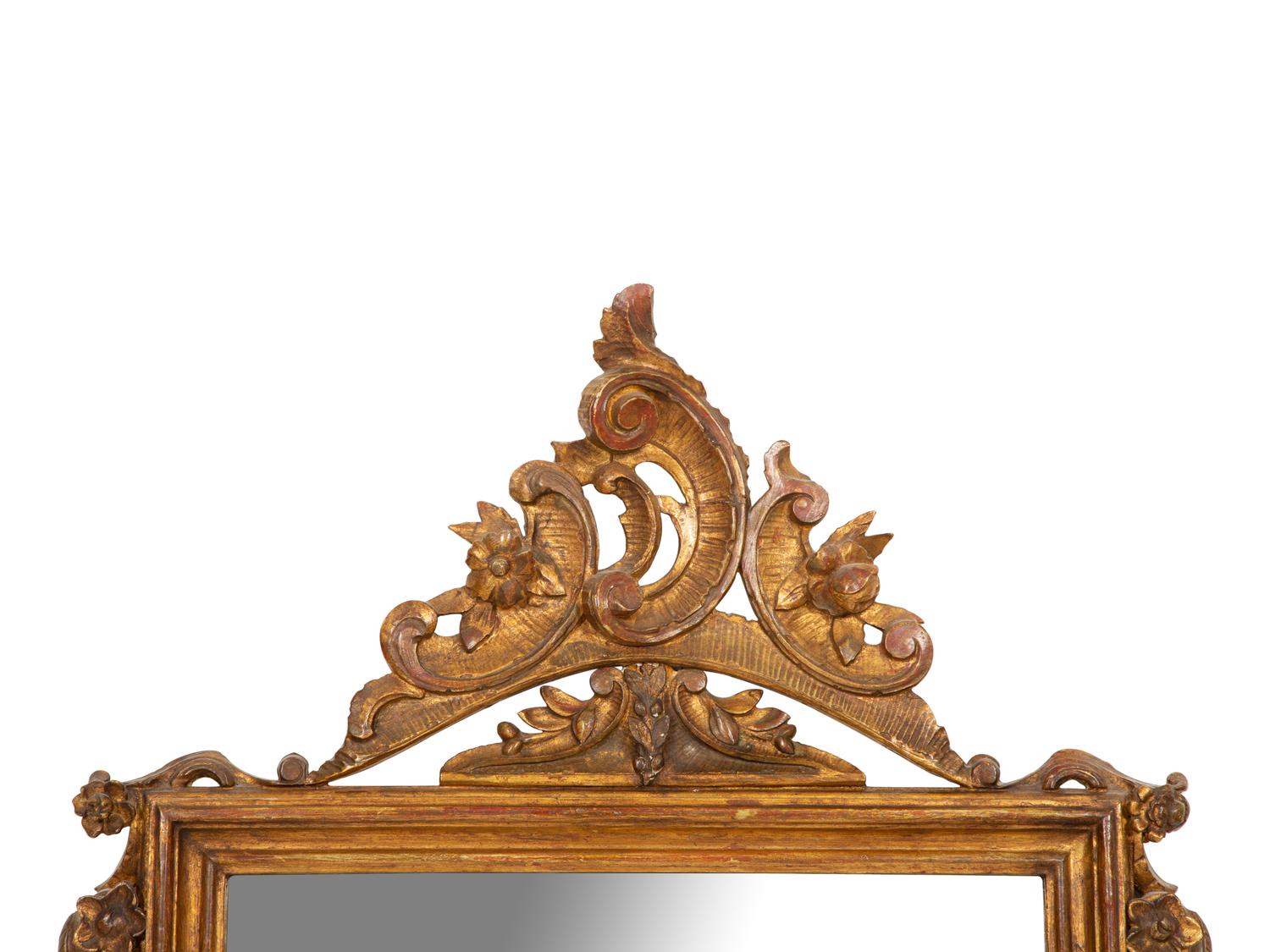 A Louis XV Style Giltwood Mirror