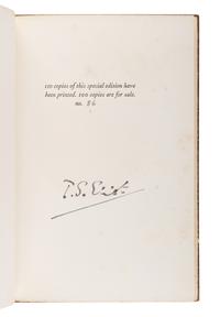 ELIOT, T. S. (1888-1965). A group of 15 works, including: