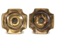 A Pair of English Brass Candlesticks