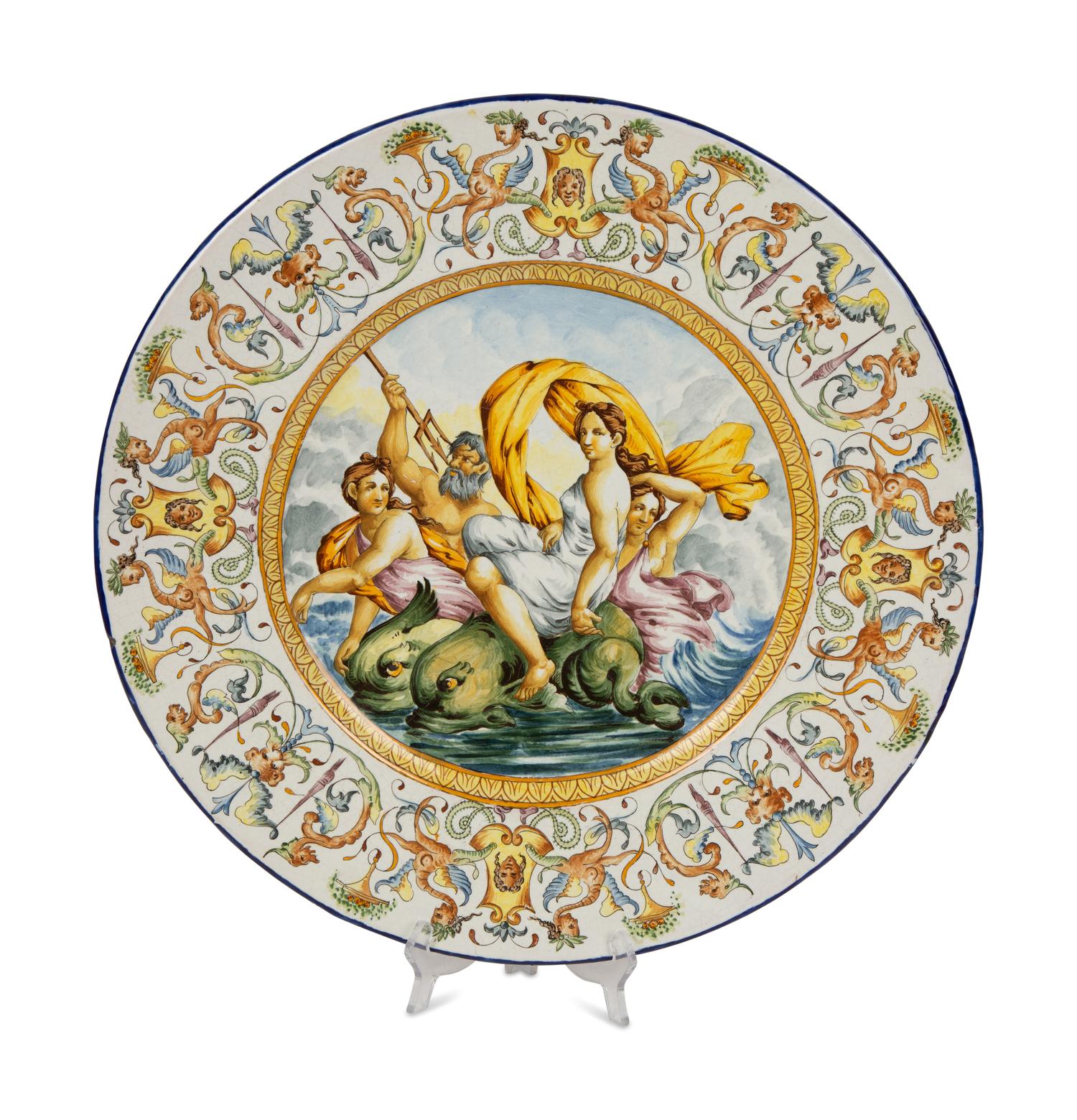 A Pair of Italian Majolica Chargers — 20TH CENTURY