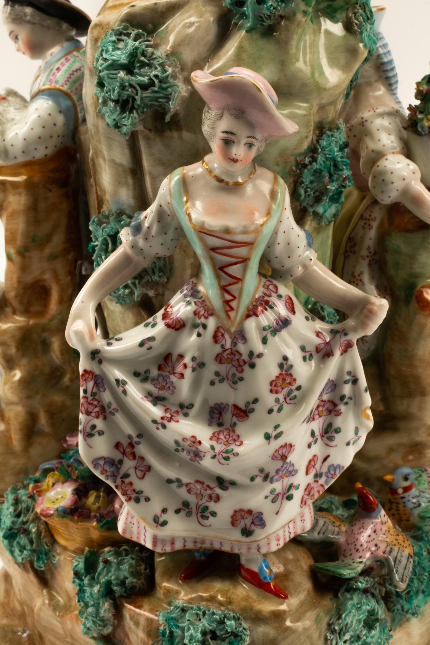 A Meissen Porcelain Figural Group