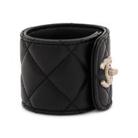Chanel, CC Cuff Bracelet in Quilted Leather