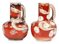 A Pair of Chinese Enamel Decorated Porcelain Vases