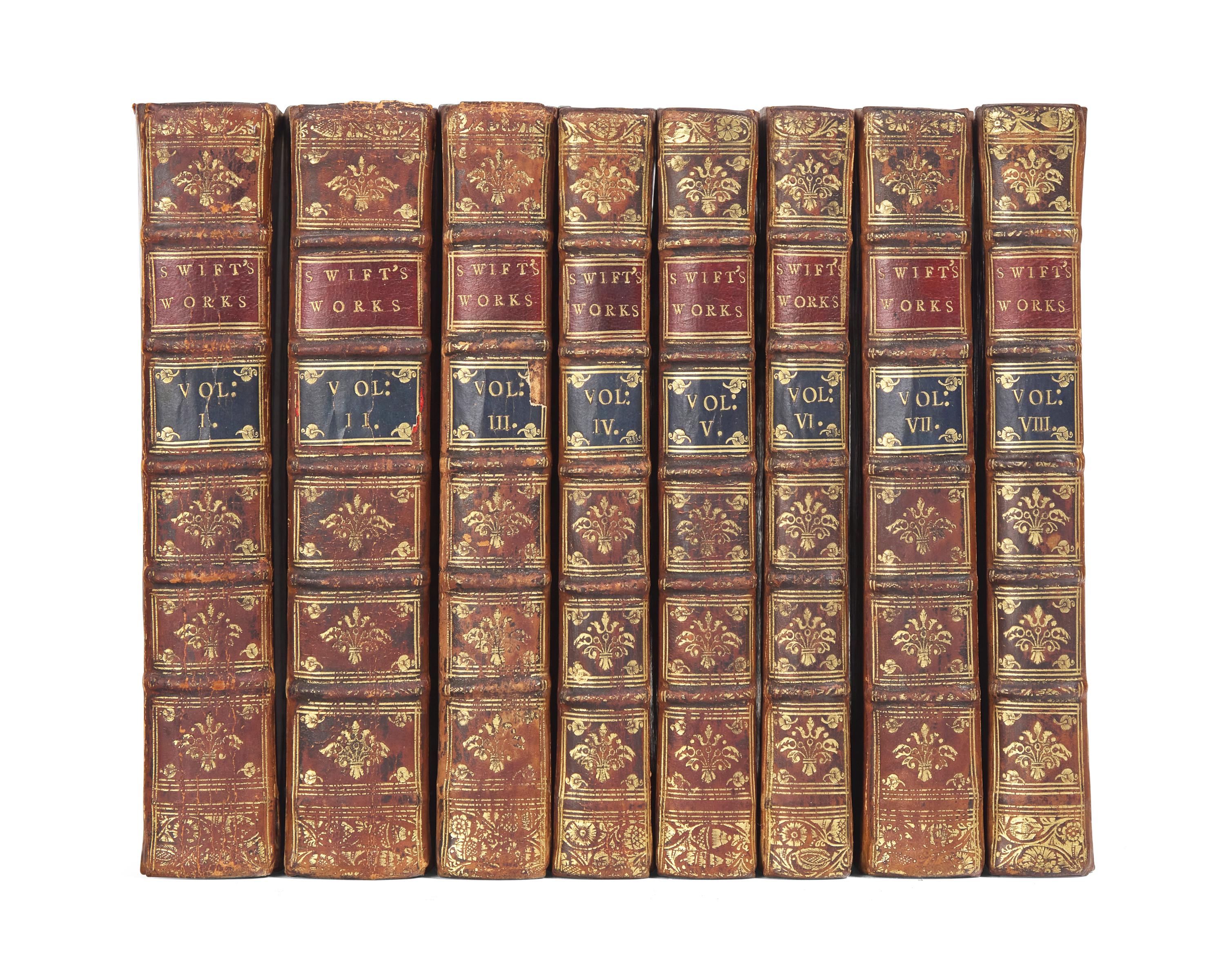 SWIFT, Jonathan (1667-1745). Works. Edited by John Hawkesworth. London: Printed for C. Bathurst, C. Davis, et al., 1754-65.