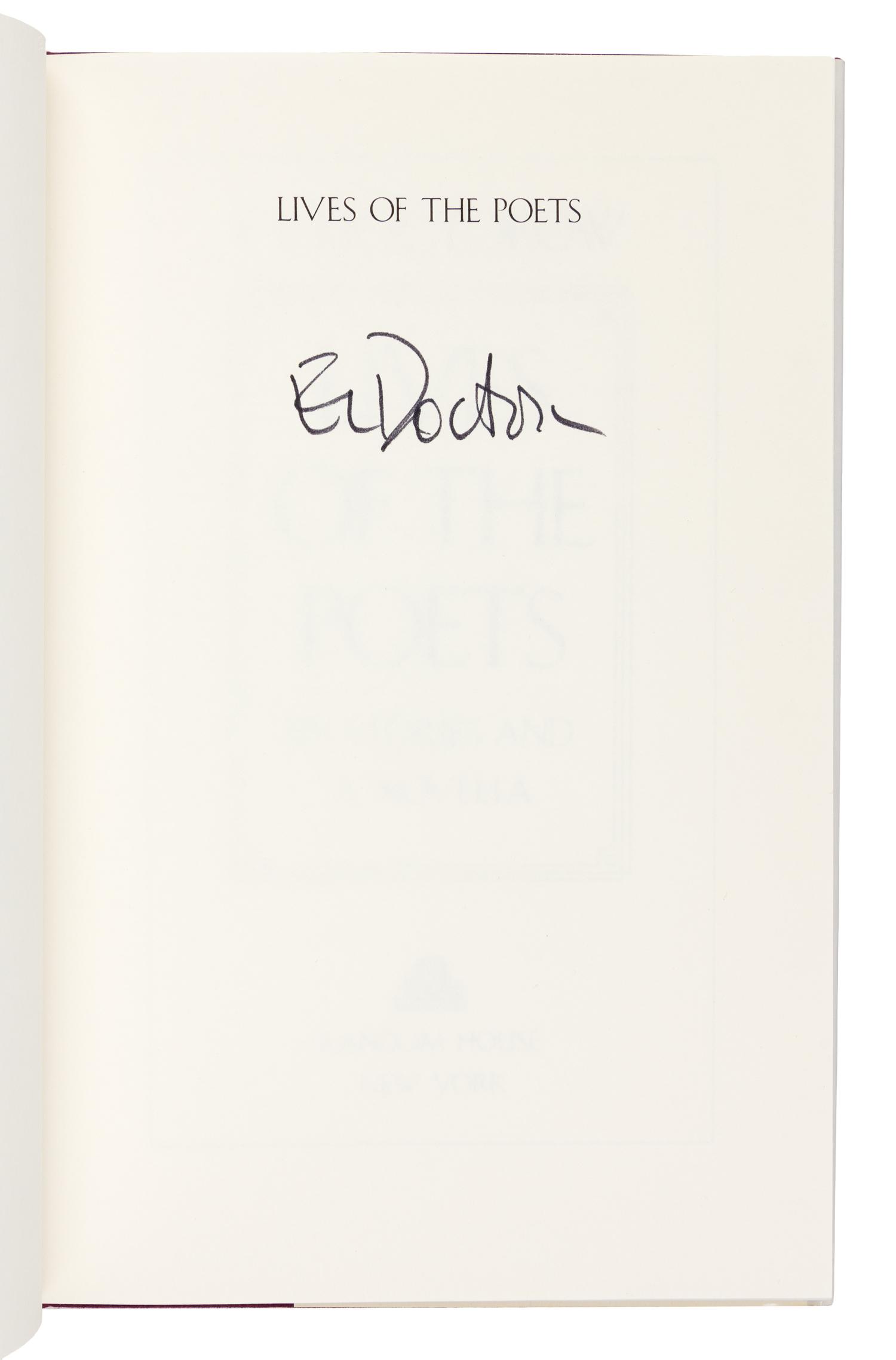 DOCTOROW, Edgar Lawrence (1931-2015) A group of 3 works, comprising: