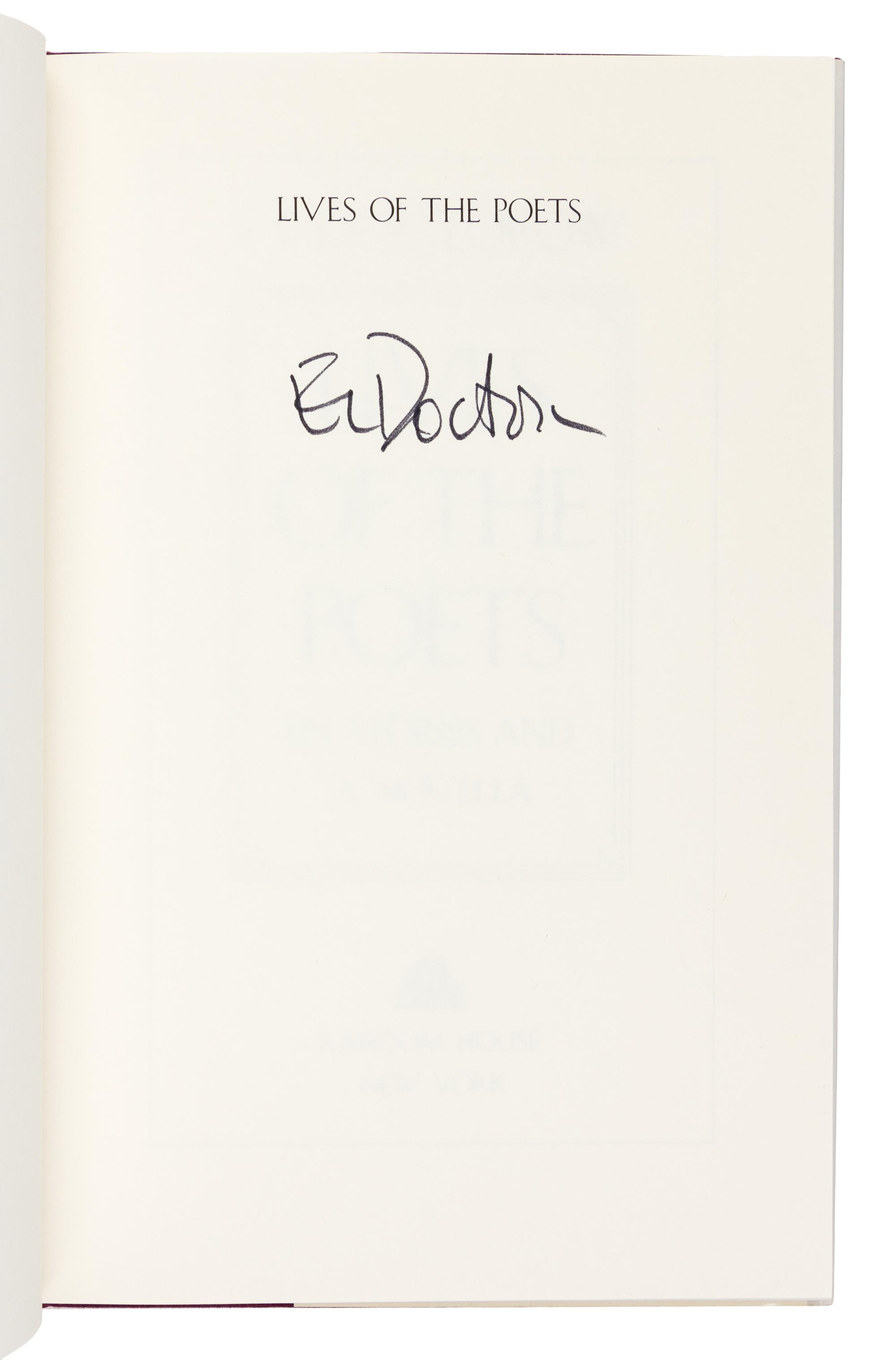 DOCTOROW, Edgar Lawrence (1931-2015) A group of 3 works, comprising: