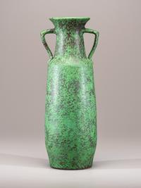 Coppertone Monumental Two-Handled Floor Vase