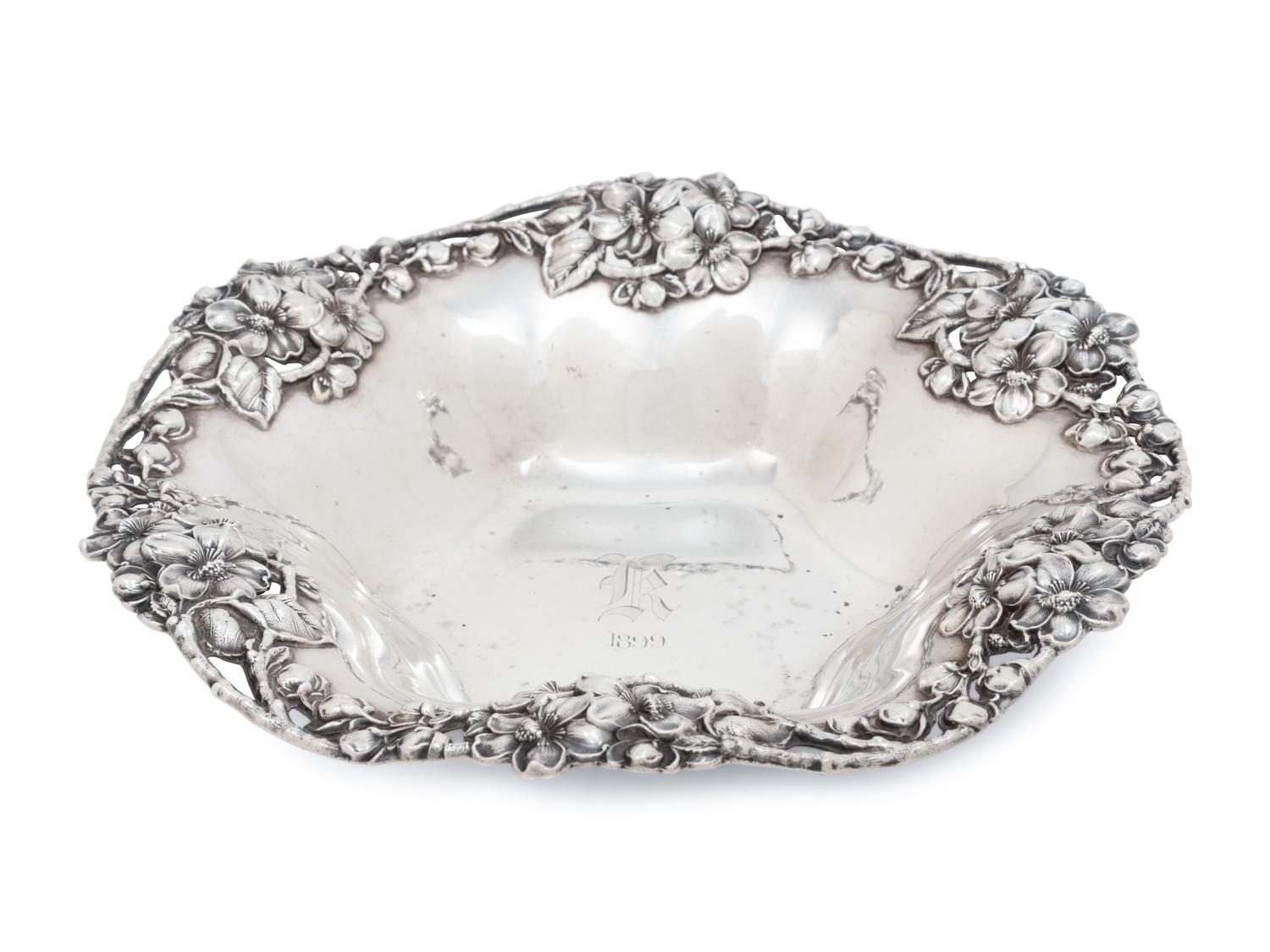 An American Art Nouveau Silver Bowl