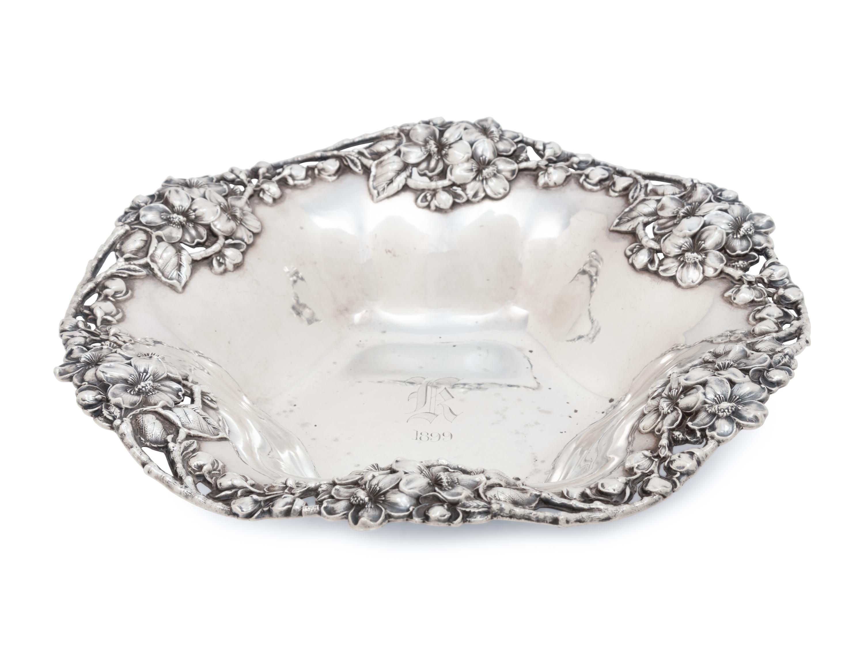 An American Art Nouveau Silver Bowl