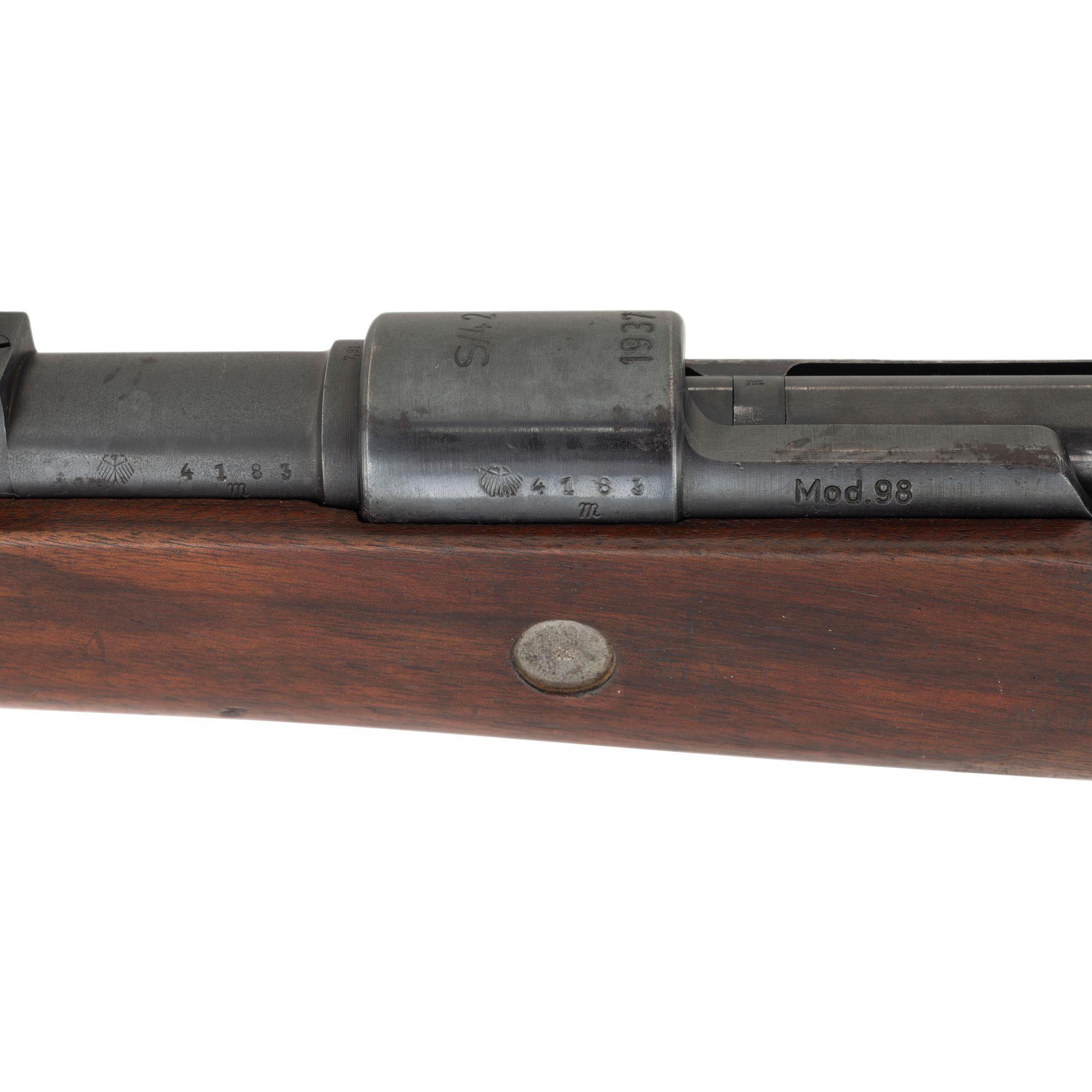 **Pre-War S/42 Code 1937 Mauser 98K Rifle with Matching Numbers, Droop-Wing Eagle & Non Import Marked