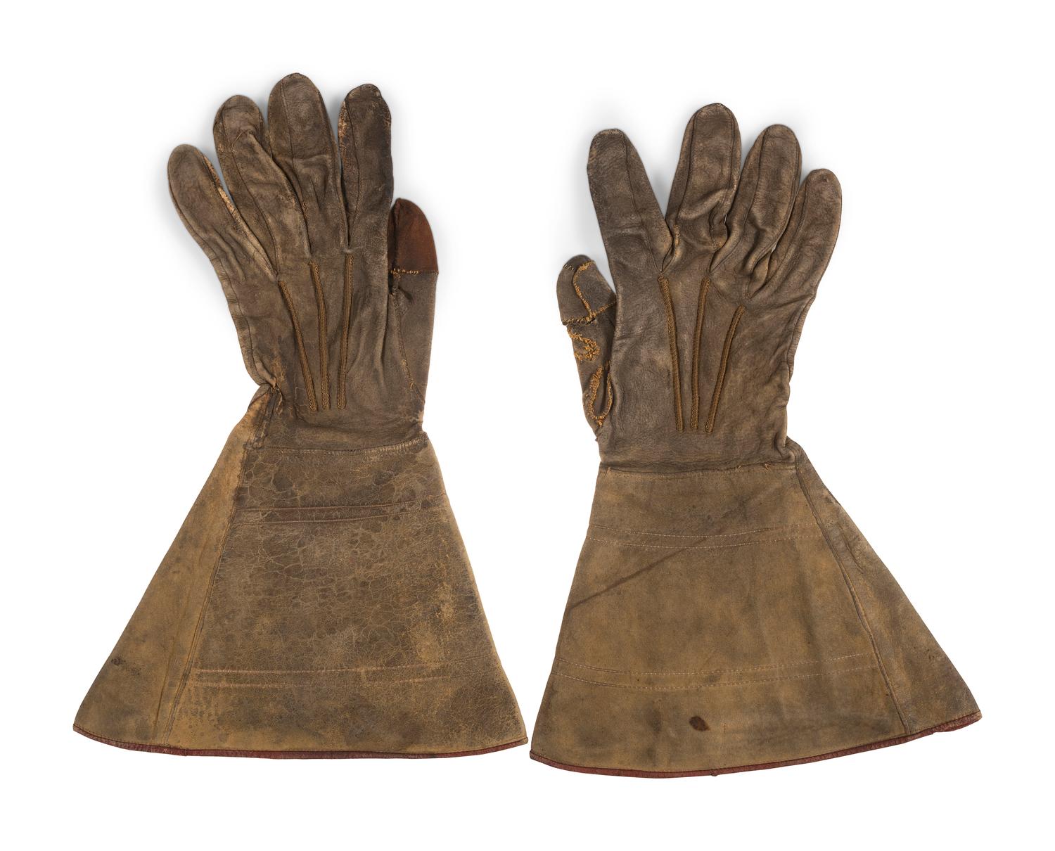 Civil War soldier's gauntlets.