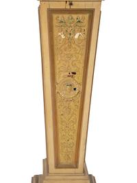 A Pair of Faux-Marble Painted Illuminated Pedestals — 20TH CENTURY