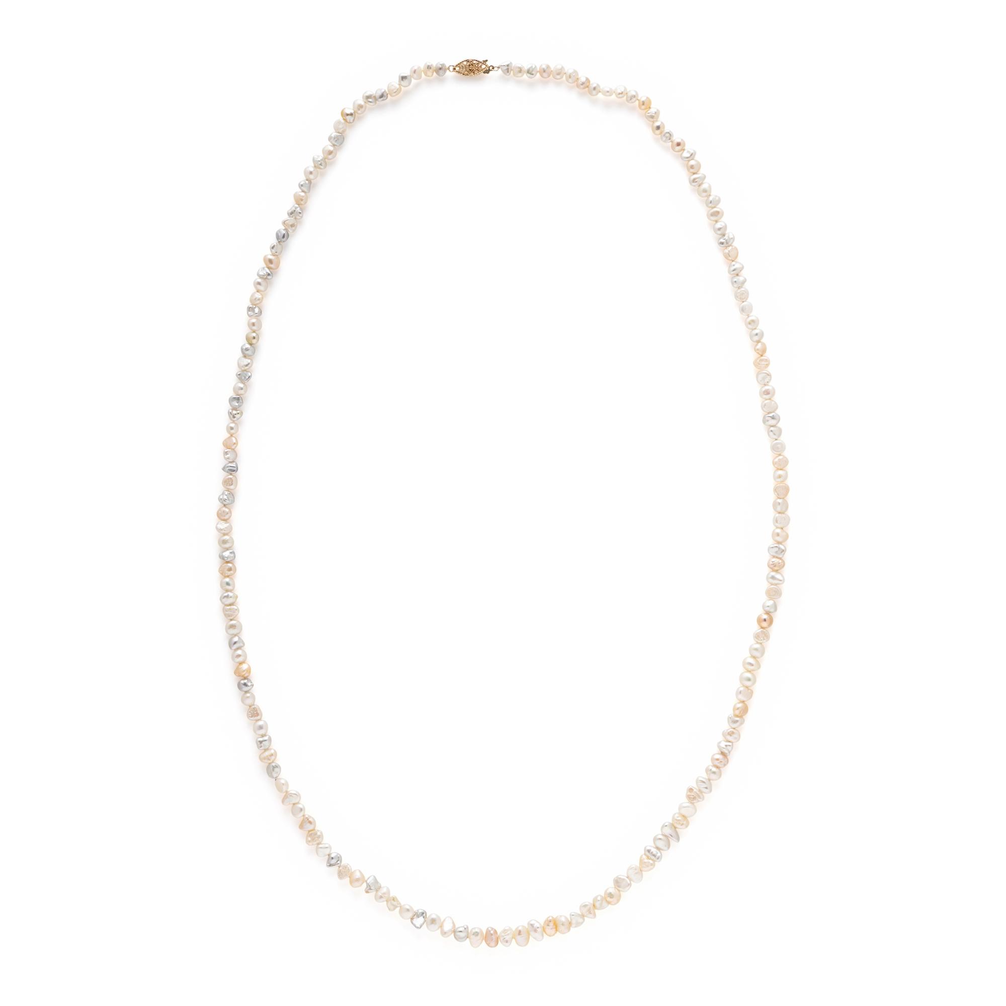 COLLECTION OF CULTURED PEARL AND YELLOW GOLD JEWELRY
