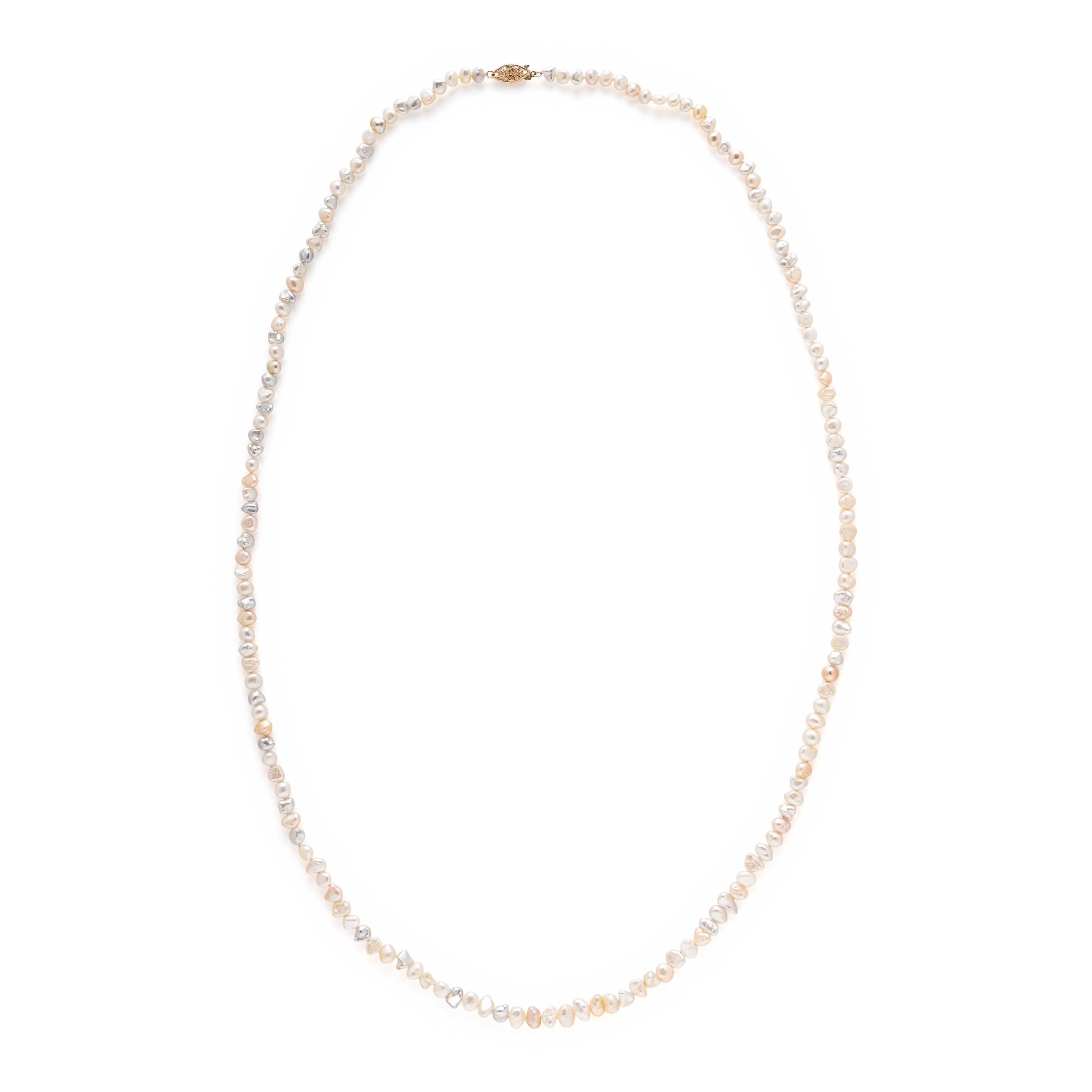 COLLECTION OF CULTURED PEARL AND YELLOW GOLD JEWELRY