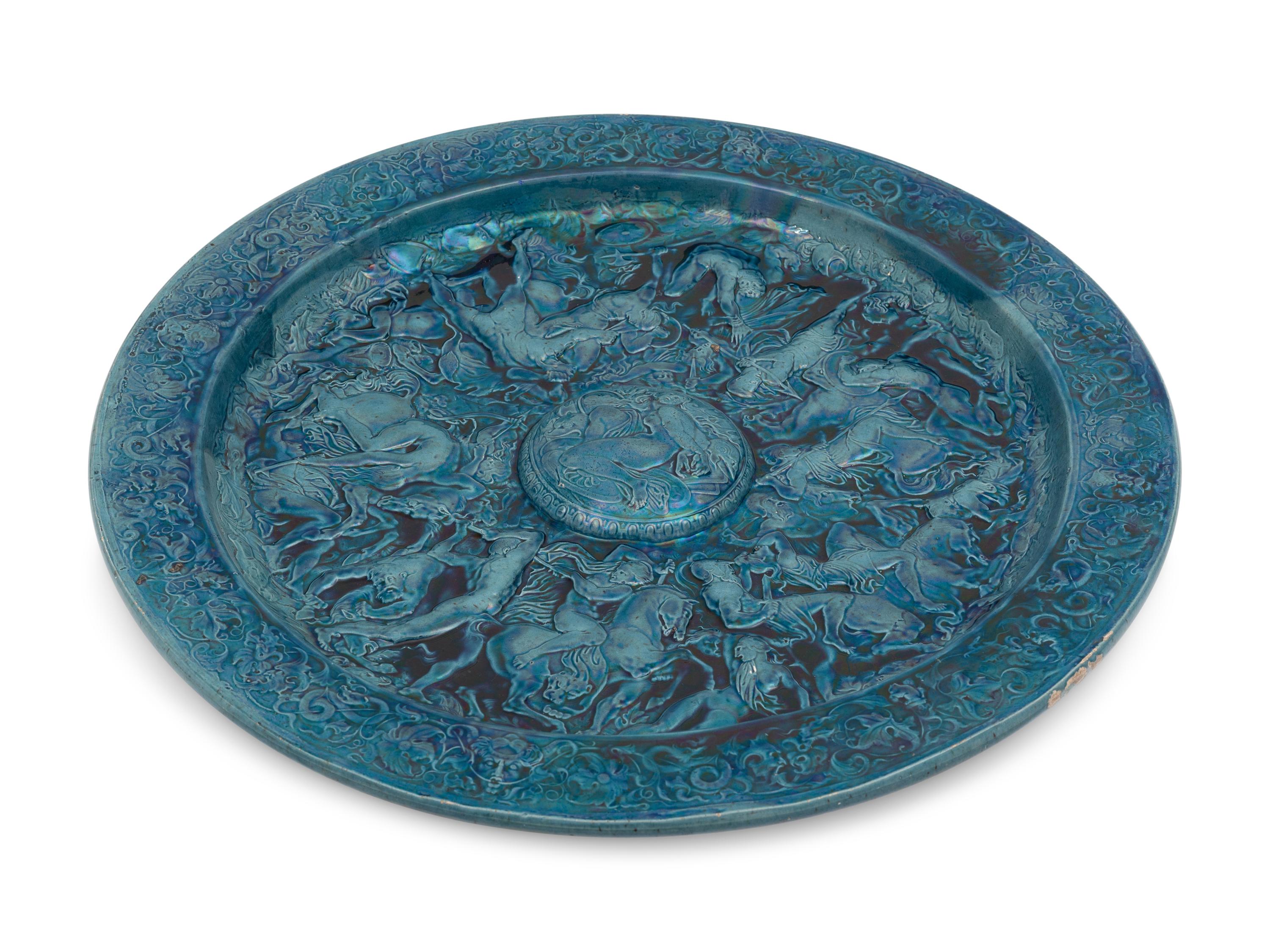 A Continental Majolica Charger