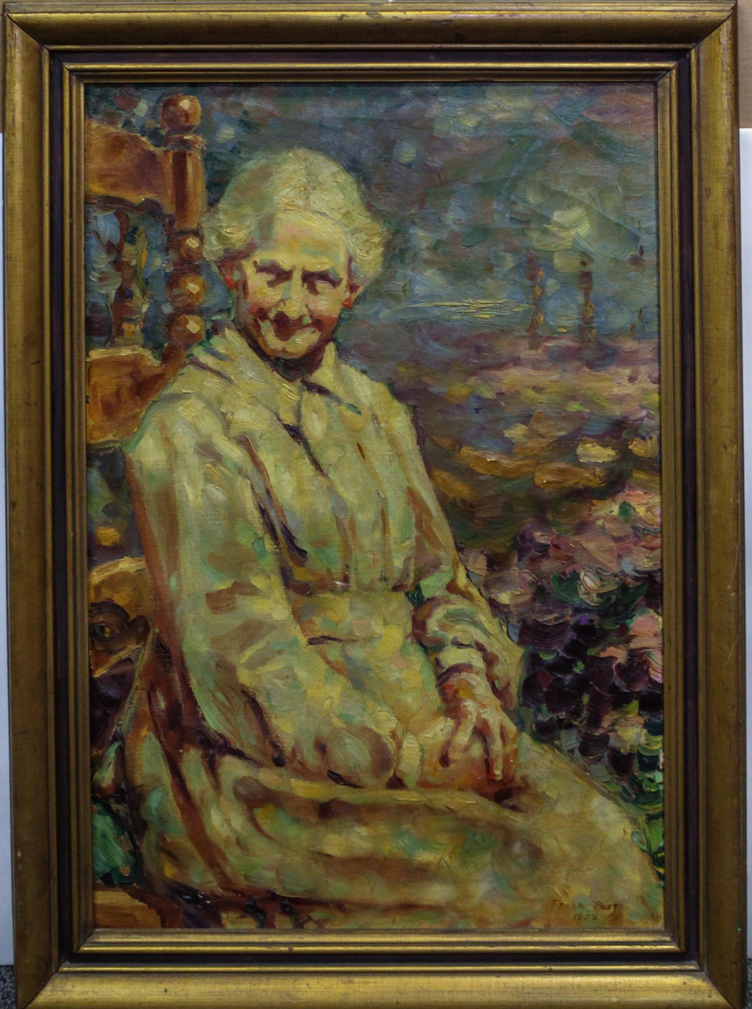 Frank Post, (American, 1897-1966), Portrait of Elderly Woman, 1925