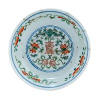 A Chinese Gilt Highlighted Underglazed Blue and Famille Rose Porcelain Bowl