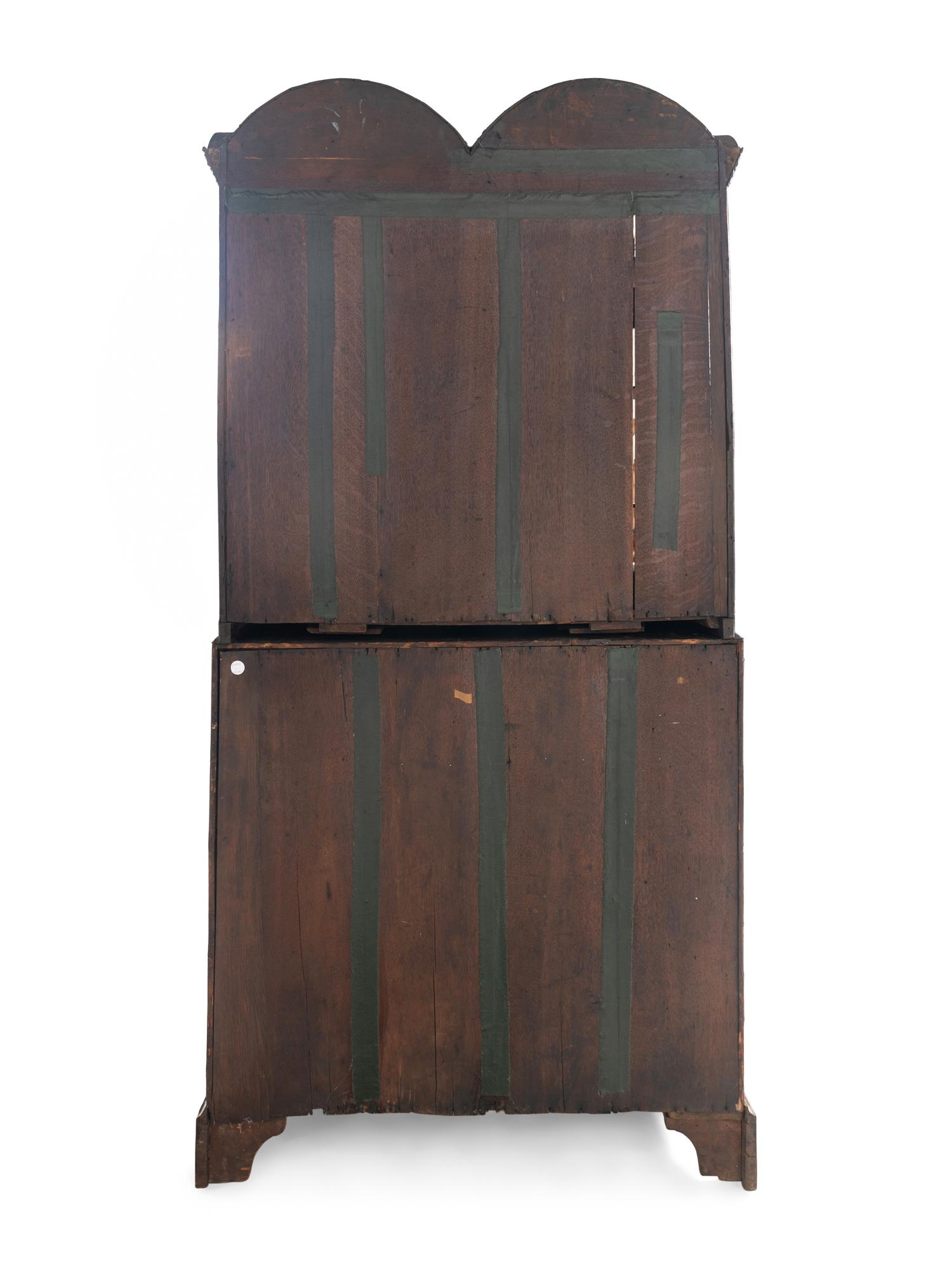 A George I Walnut Bureau Cabinet