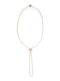 DIAMOND, CULTURED PEARL, AND CONCH PEARL NECKLACE