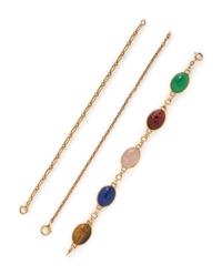 COLLECTION OF YELLOW GOLD BRACELETS