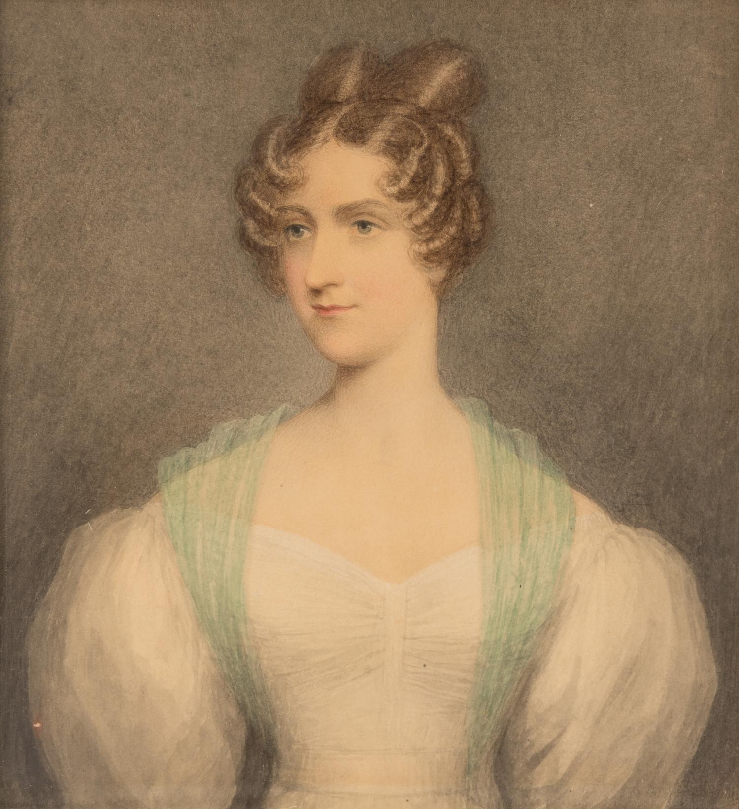 Portrait of Miss Foote, Actress and Portrait of a Woman (a pair of works), 1827