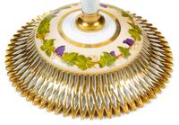 An Empire Style Parcel Gilt Porcelain Tazza