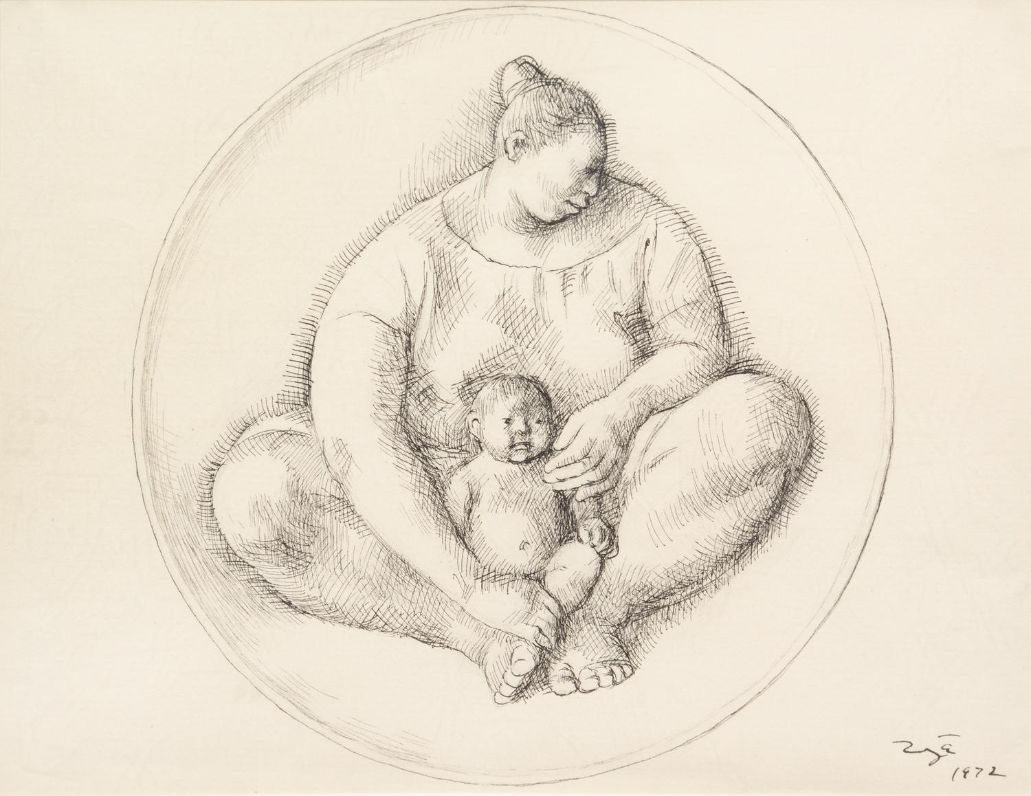 Francisco Zúñiga, (Mexican, 1912-1998), Untitled, 1972