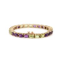 PERIDOT AND AMETHYST BRACELET