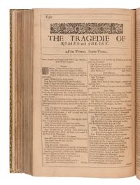SHAKESPEARE, William (1564-1616). Mr. William Shakespeares Comedies, Histories, and Tragedies . Published according to the true Original Copies. The Third Impression . [London: Printed for Philip Chetwinde, 1663].