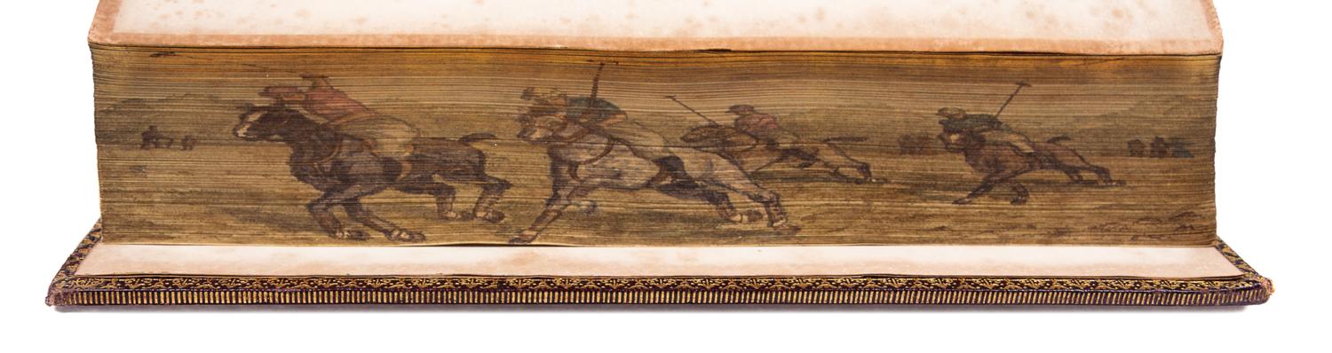[FORE-EDGE PAINTING]. POLLOK, Robert. The Course of Time. Edinburgh and London, 1857.