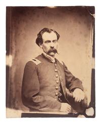 [CIVIL WAR]. Unmounted albumen photograph of a Union Army captain of infantry.