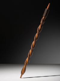 Great Lakes Carved Pipe Stem, with Snakes
