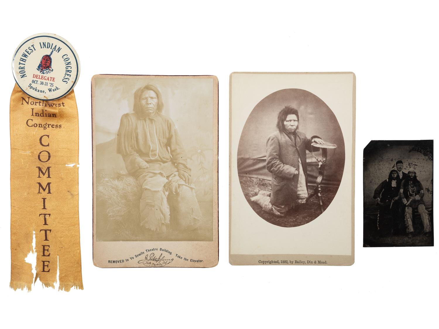 [NATIVE AMERICANS]. A group of ephemera related to Native Americans, comprising: