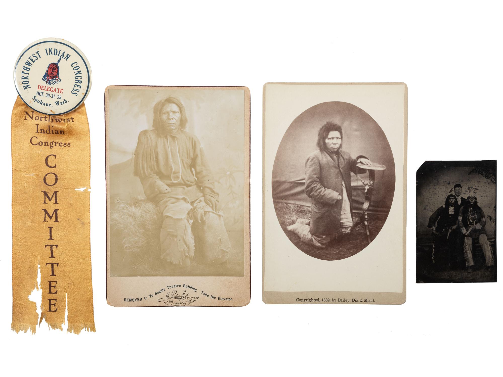 [NATIVE AMERICANS]. A group of ephemera related to Native Americans, comprising: