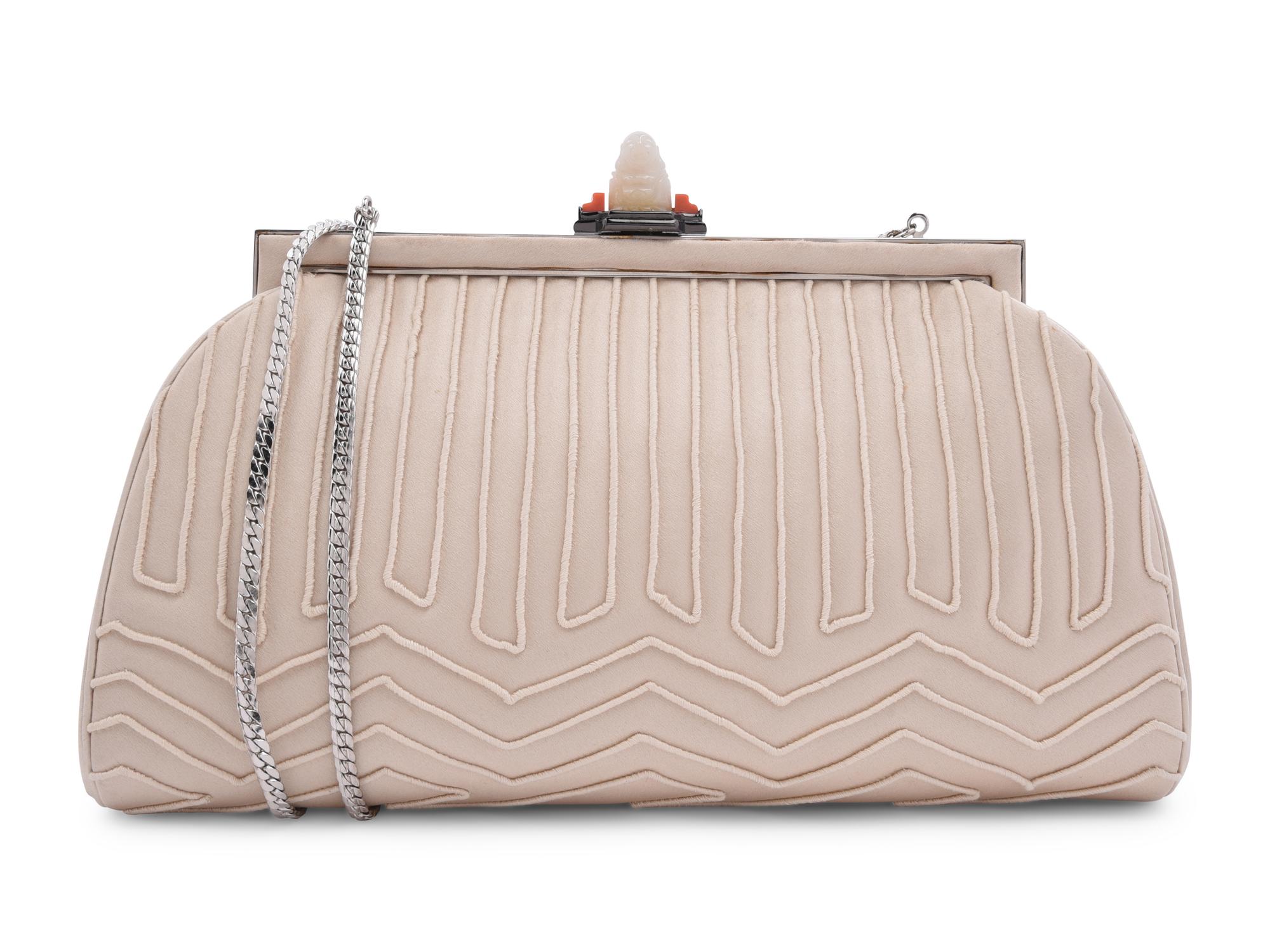 Judith Leiber Satin Frame Bag