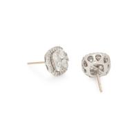 DIAMOND CLUSTER STUD EARRINGS