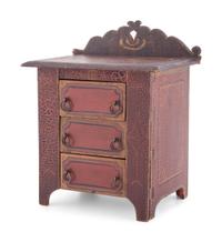 A Diminutive Folk Art Painted Chest