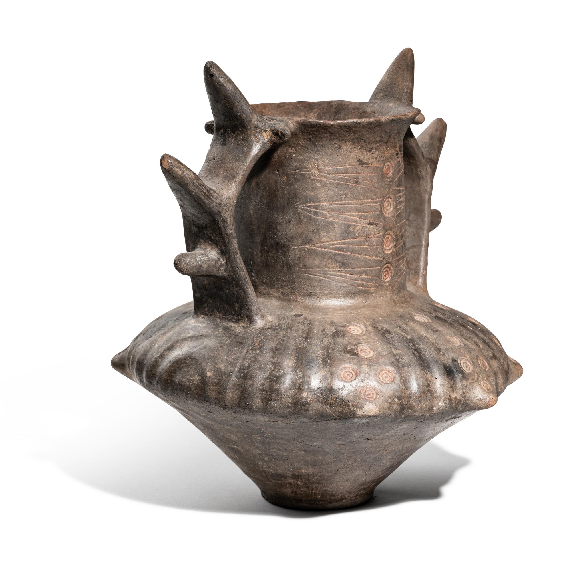 An Italic Impasto Amphora with Spiked Handles