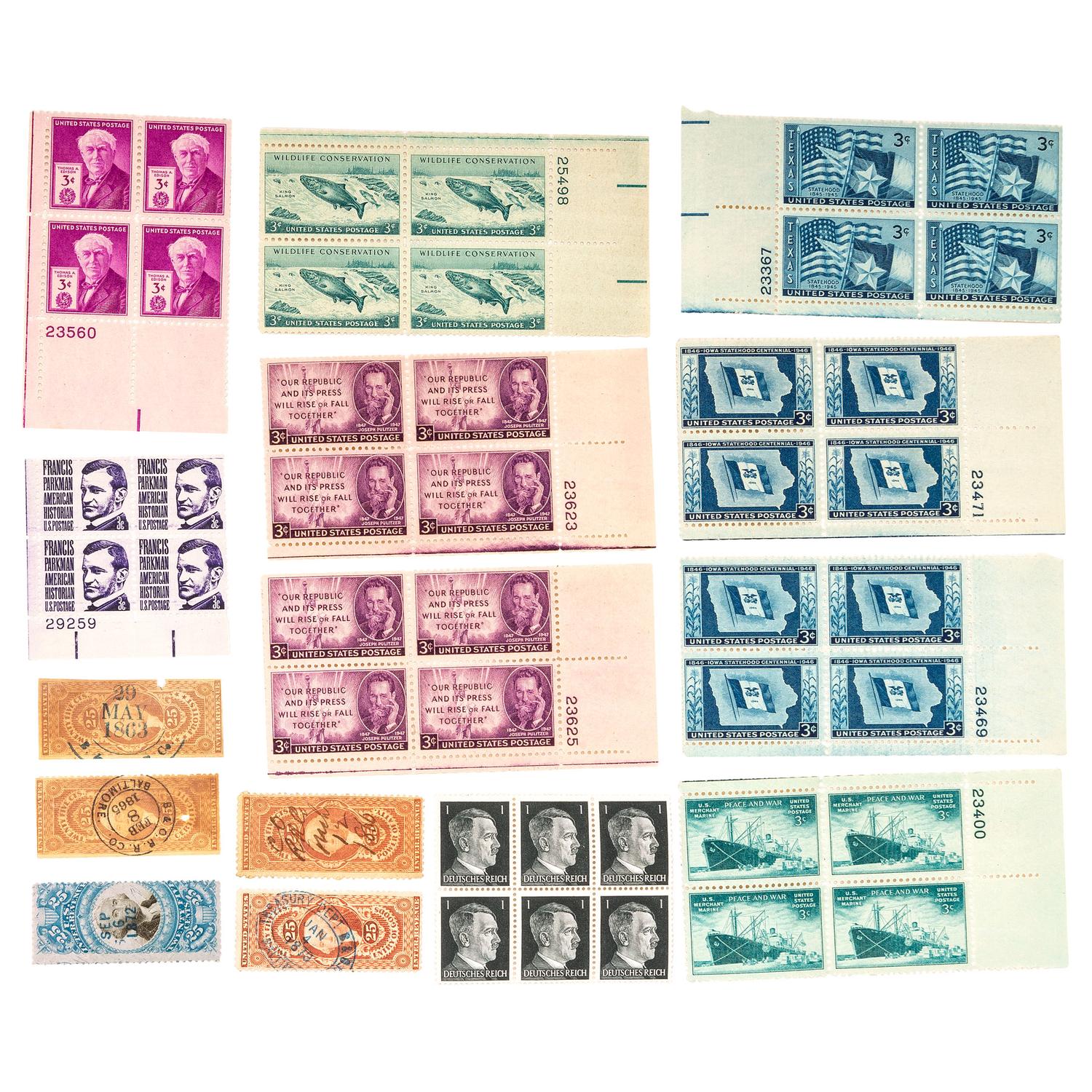 [PHILATELY]. A group of 26 items, including First Day Covers and stamps.