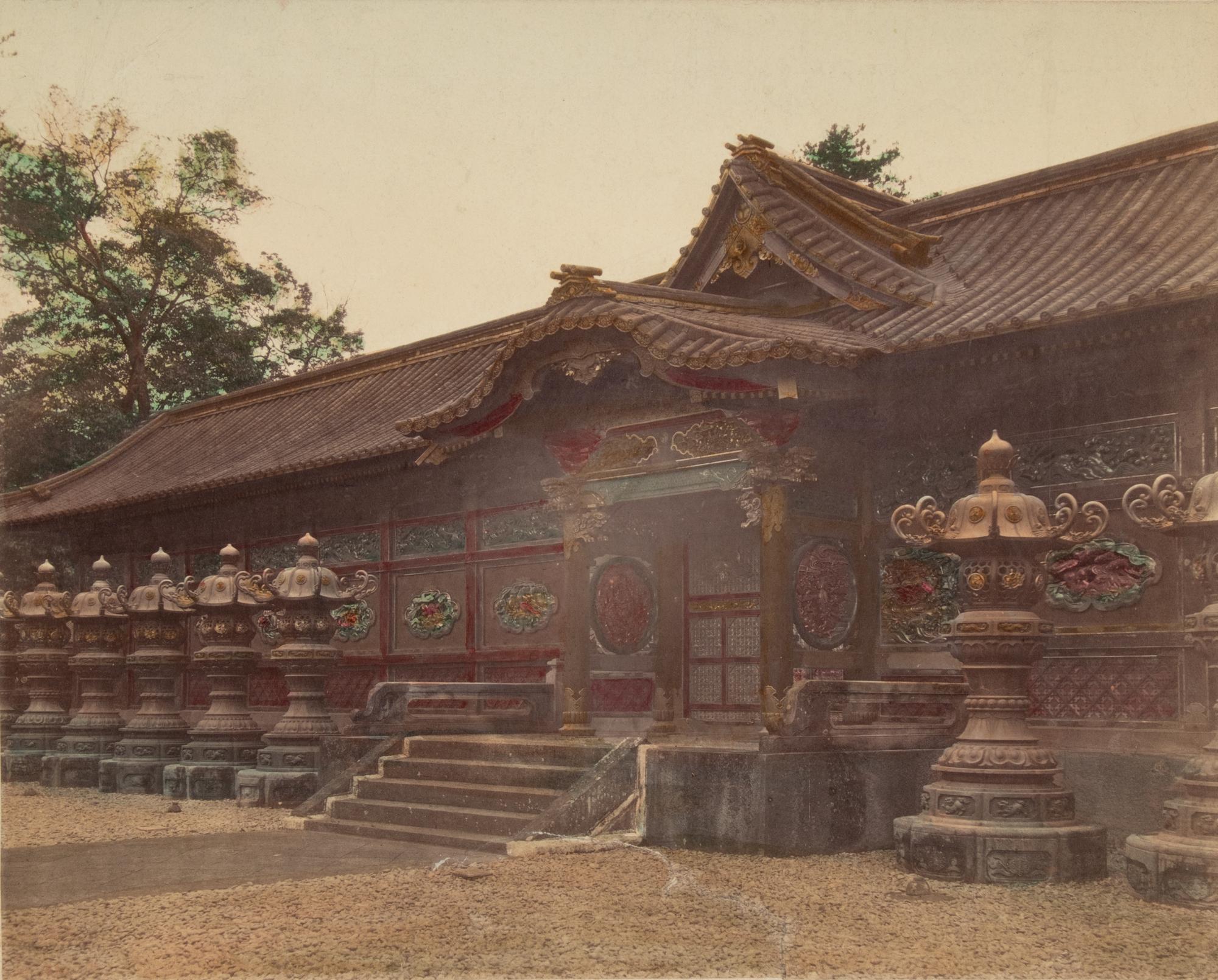 Six Japanese Hand Tinted Photographs