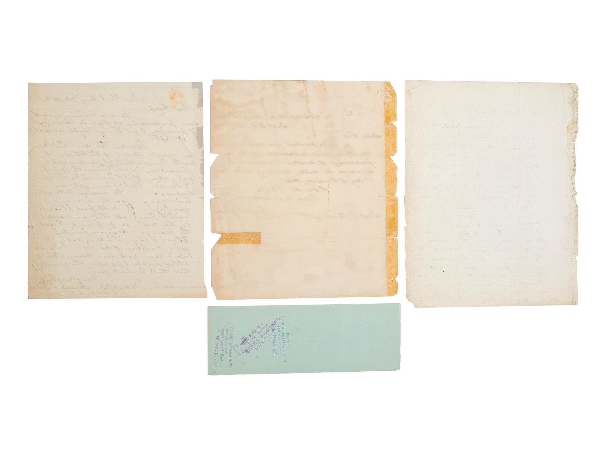 [AUTOGRAPHS] -- [JOURNALISTS]. Signatures from 19th-century journalists, editors, and cartoonists.