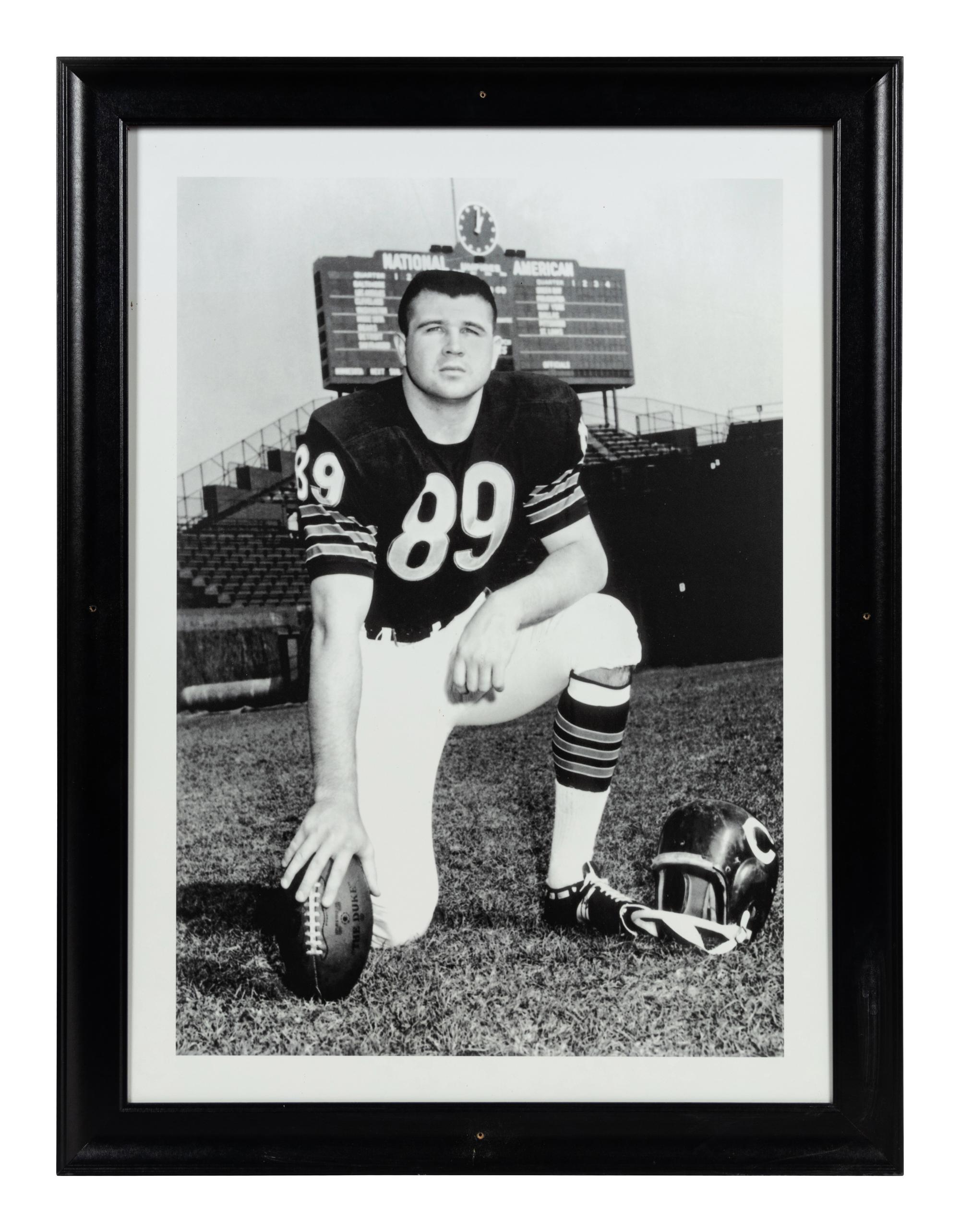 A Group of Four Large Scale Photographs of Mike Ditka as Player Formerly Displayed at Mike Ditka’s Restaurant