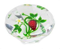 Victor Trabucco, (American, 20th Century), Paperweight with Strawberry Motif Edition 6/50