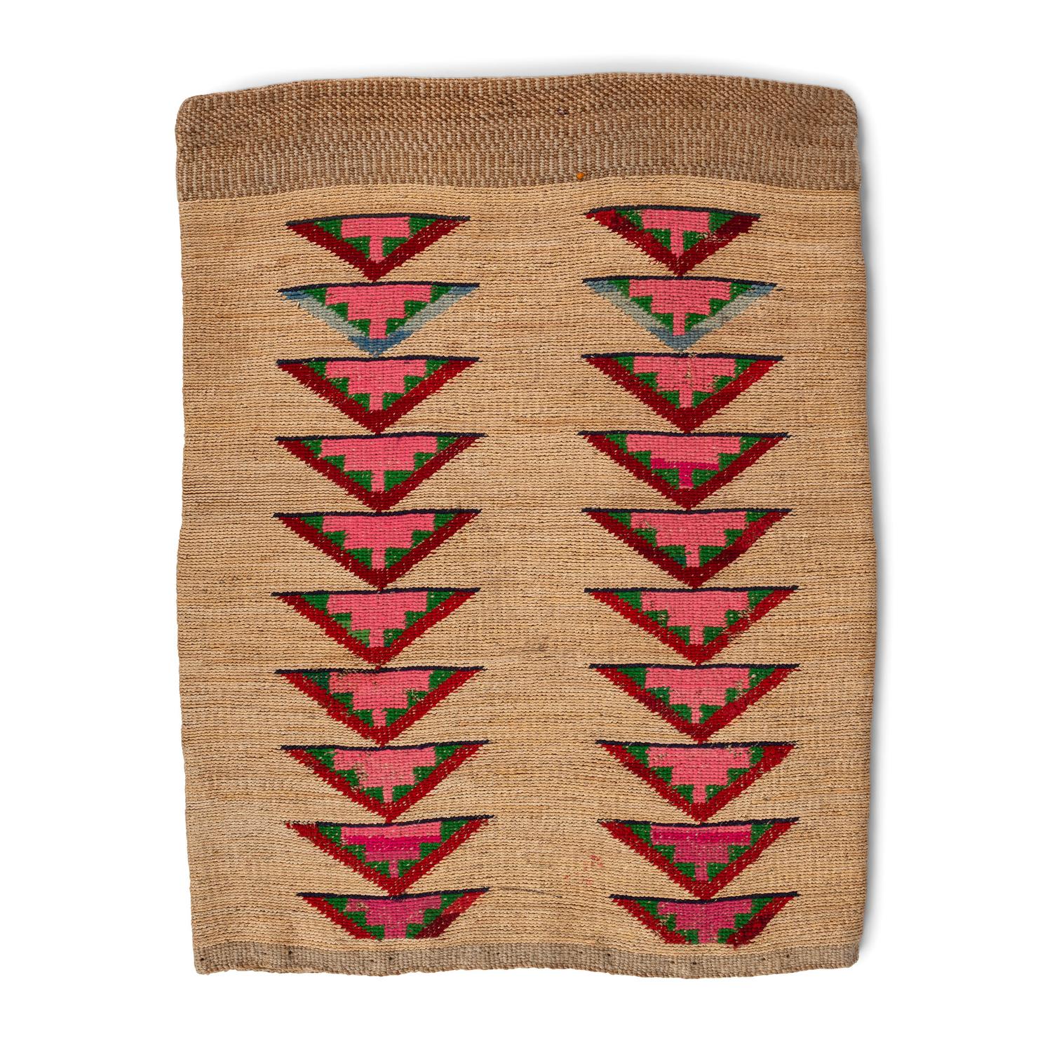 Colorful Nez Perce Corn Husk Flat Bag
