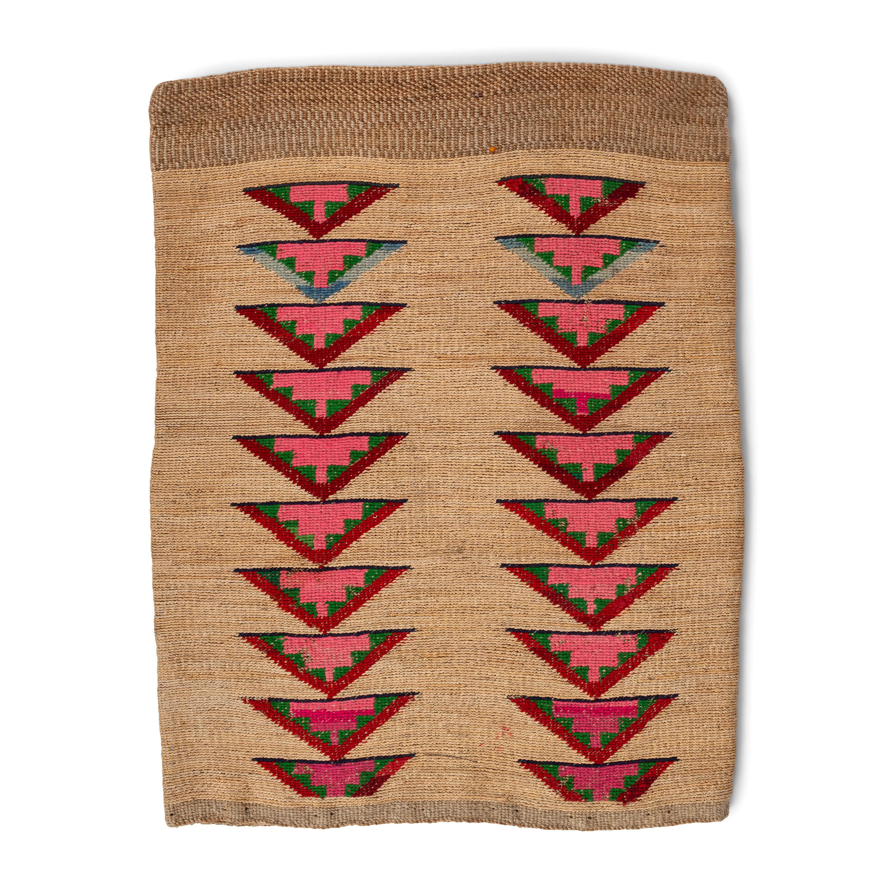 Colorful Nez Perce Corn Husk Flat Bag