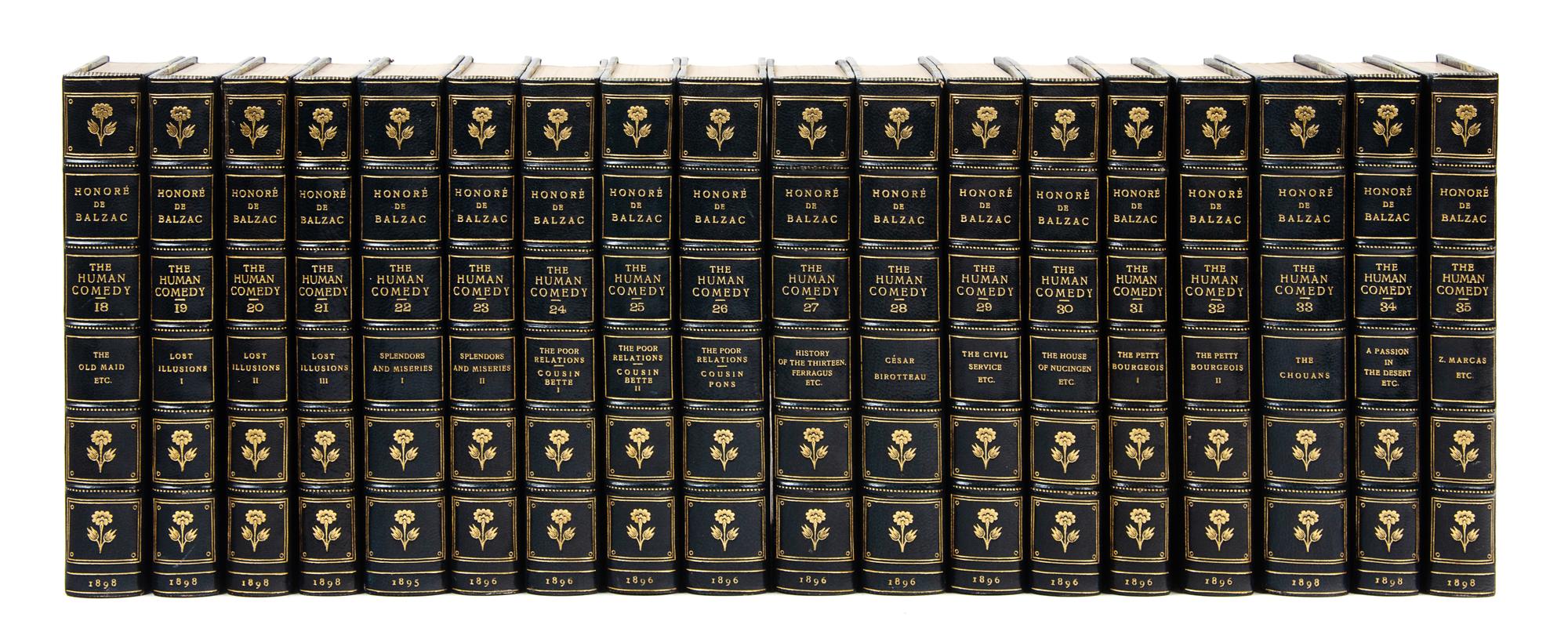 BALZAC, Honore de (1799-1850). La Comedie Humaine. Philadelphia: Printed by George Barrie & Son for subscribers, [1896].